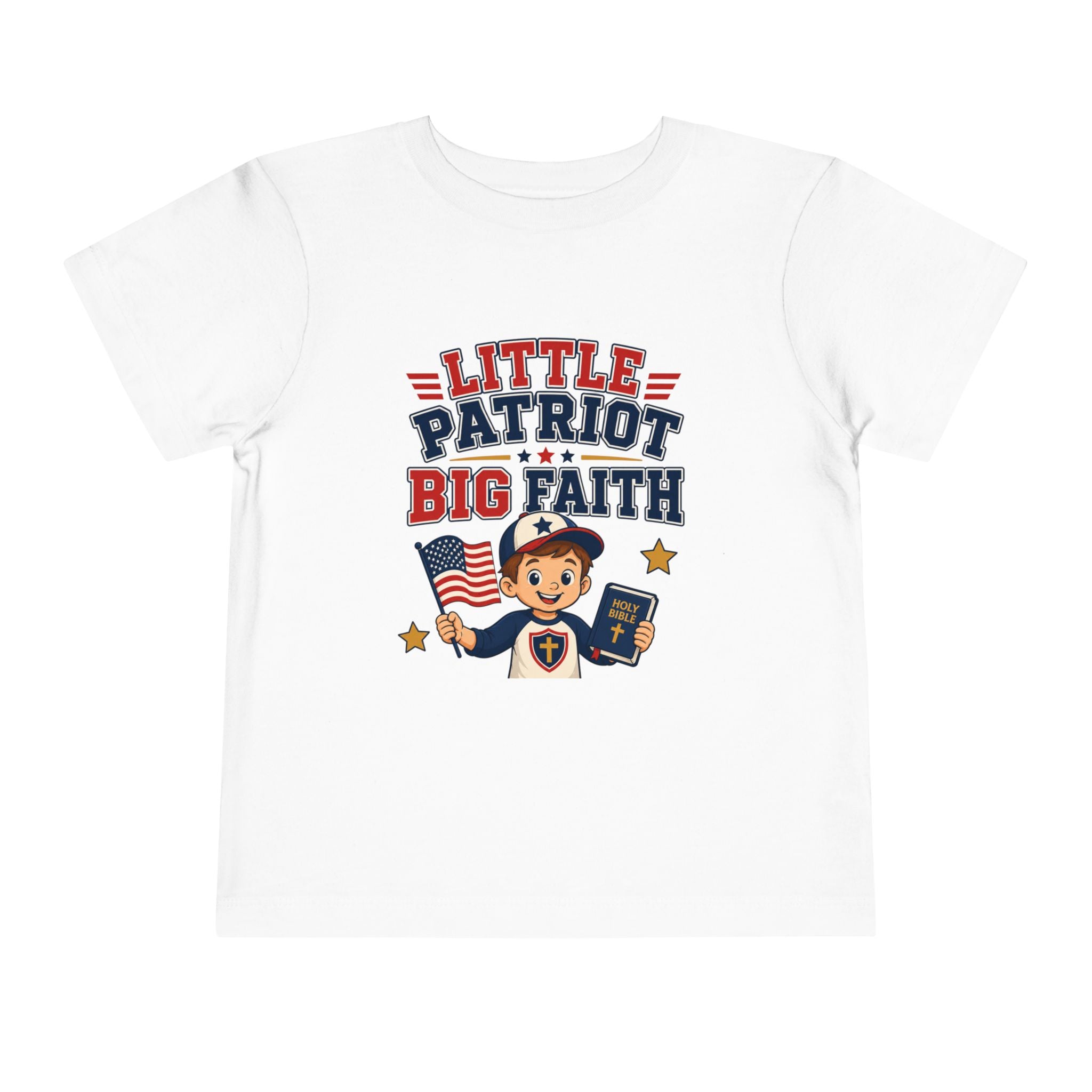 Little Patriot Big Faith Shirt