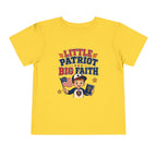 Little Patriot Big Faith Shirt