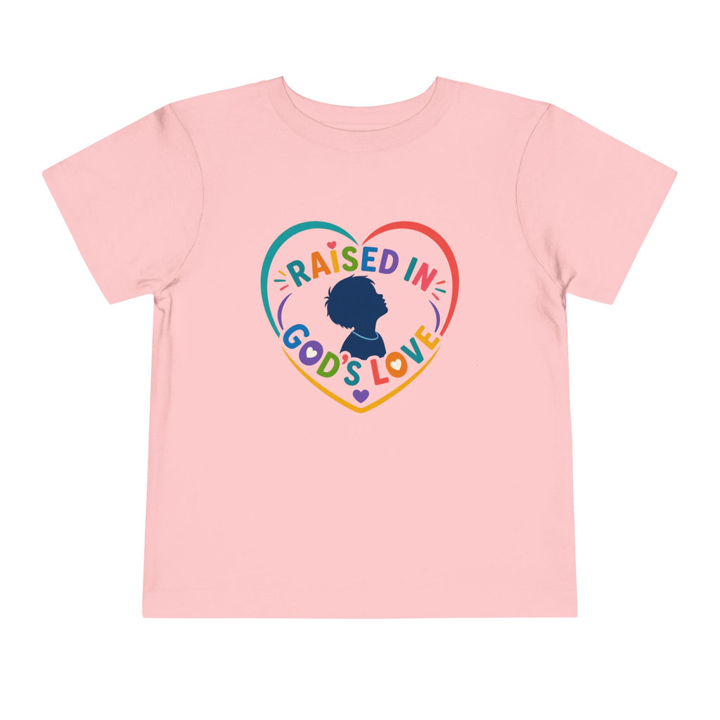 Raised in Gods Love Heart Shirt