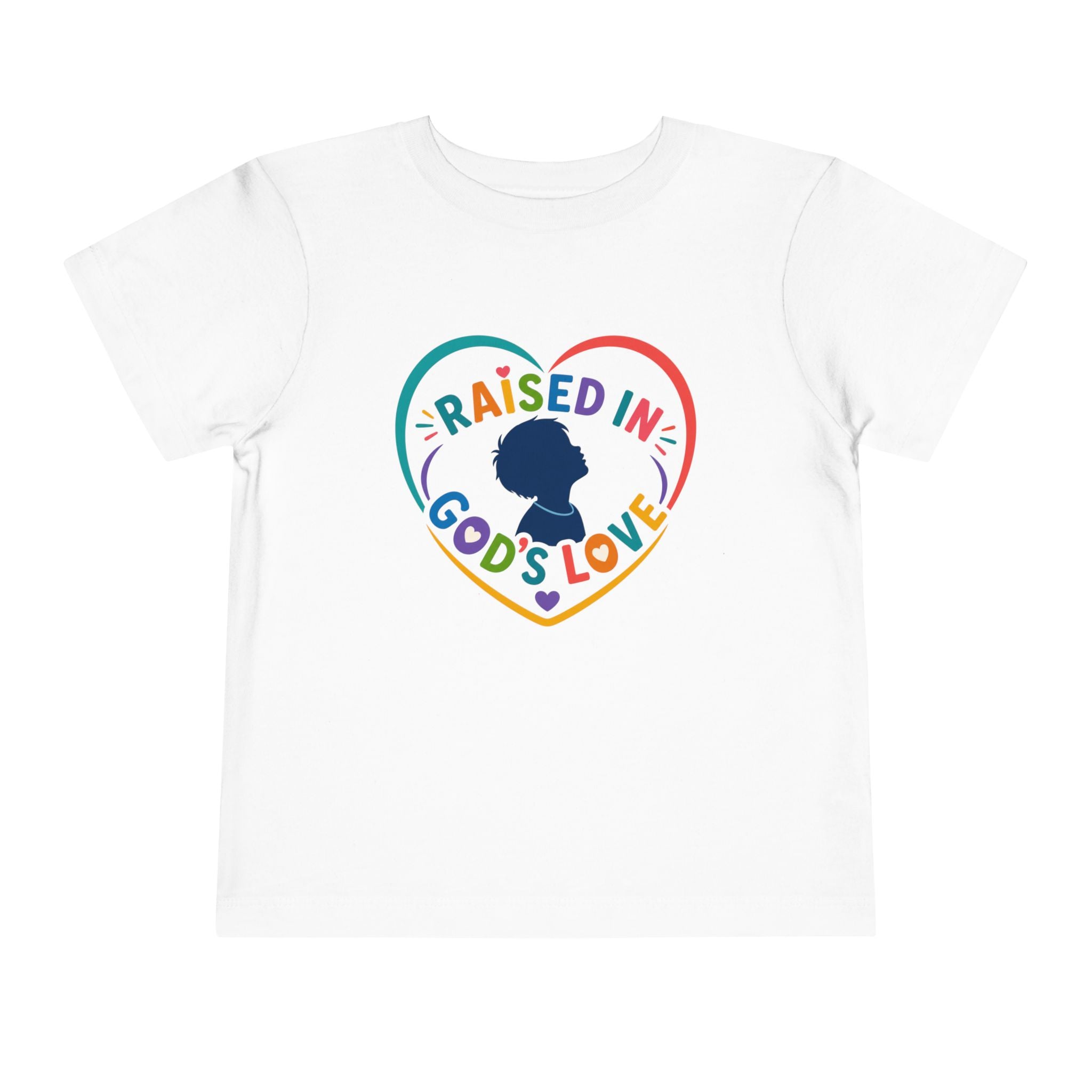 Raised in Gods Love Heart Shirt