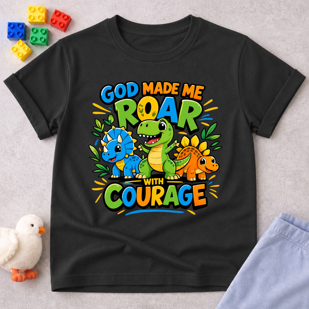 God Made Me Roar Toddler T-shirt