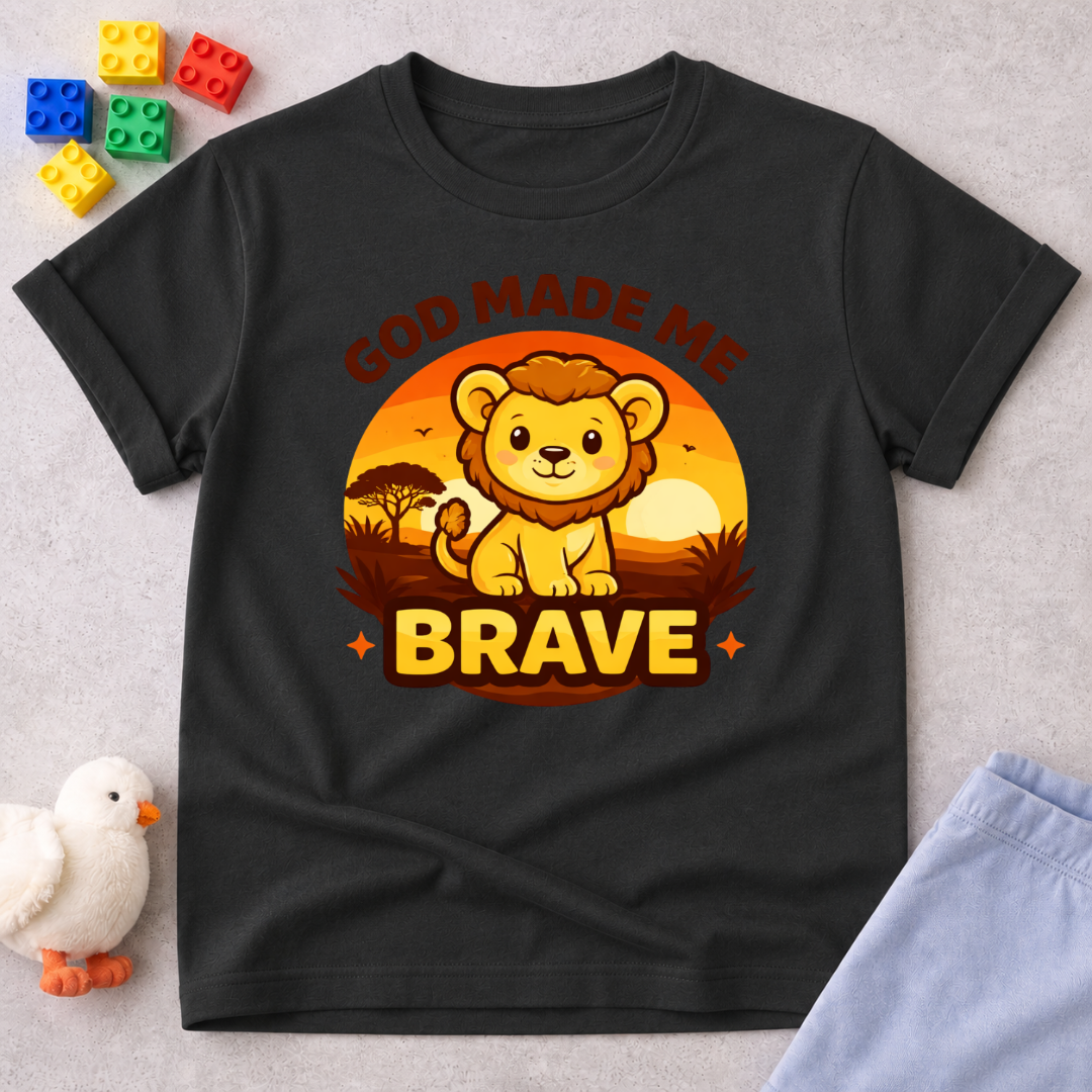 God Made Me Brave Toddler T-shirt