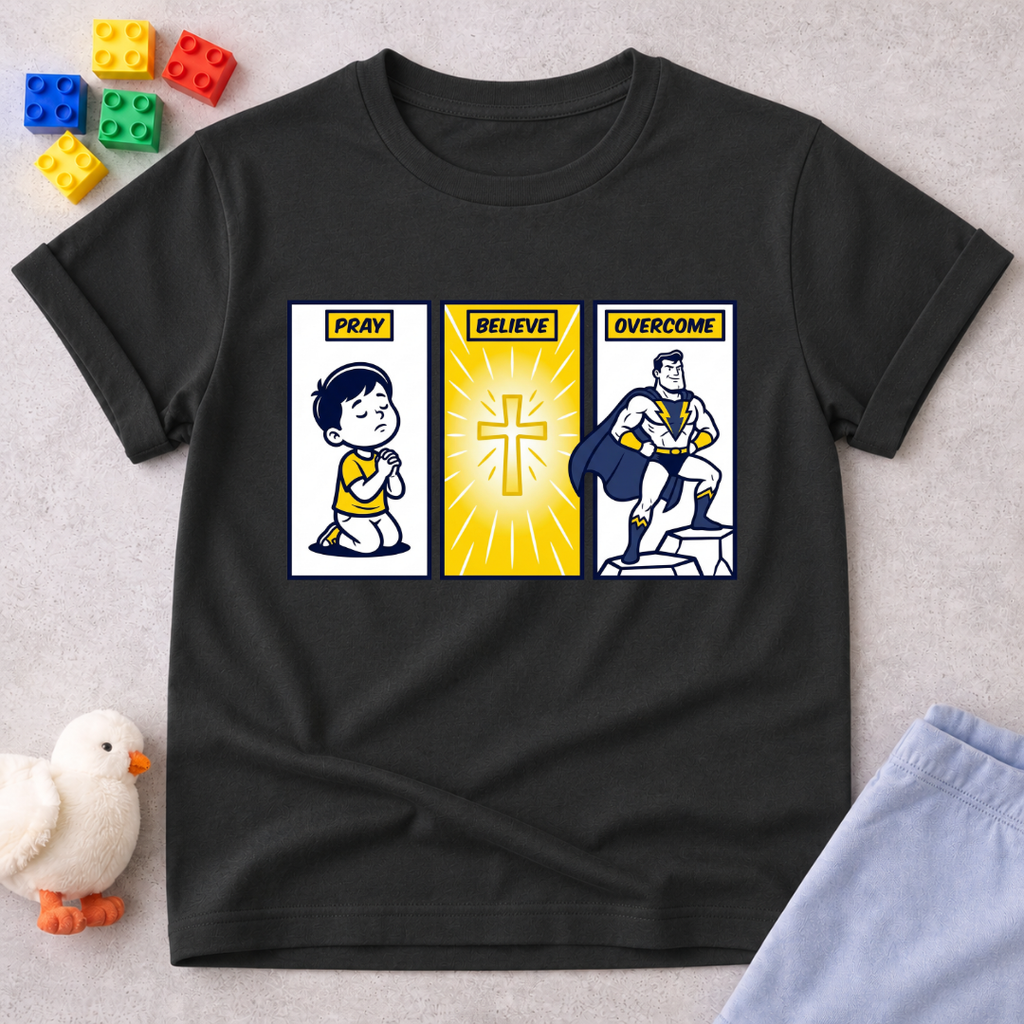 Pray Believe Overcome V1 Toddler T-shirt