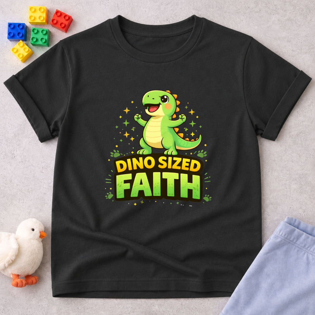 Dino Sized Faith Toddler T-shirt