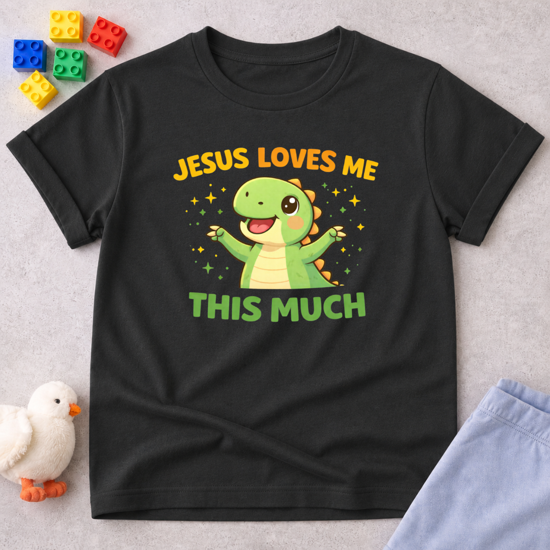 Jesus Loves Me This Much Toddler T-shirt