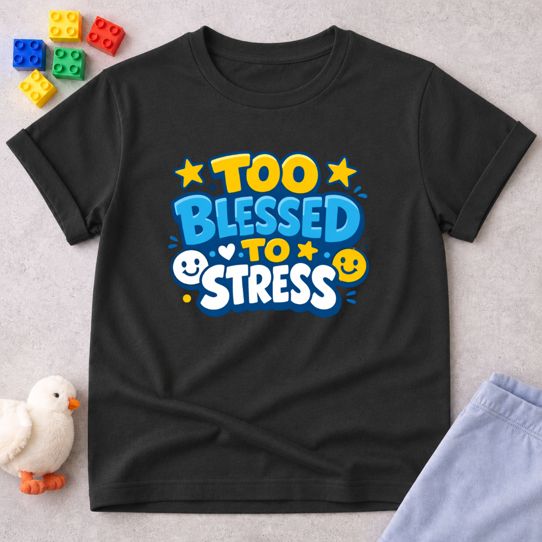 Too Blessed To Stress Toddler T-shirt