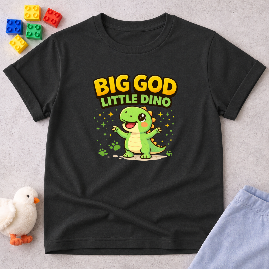 Big God Little Dino Toddler T-shirt