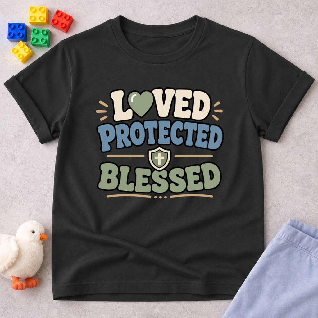 Loved Protected Blessed Toddler T-shirt