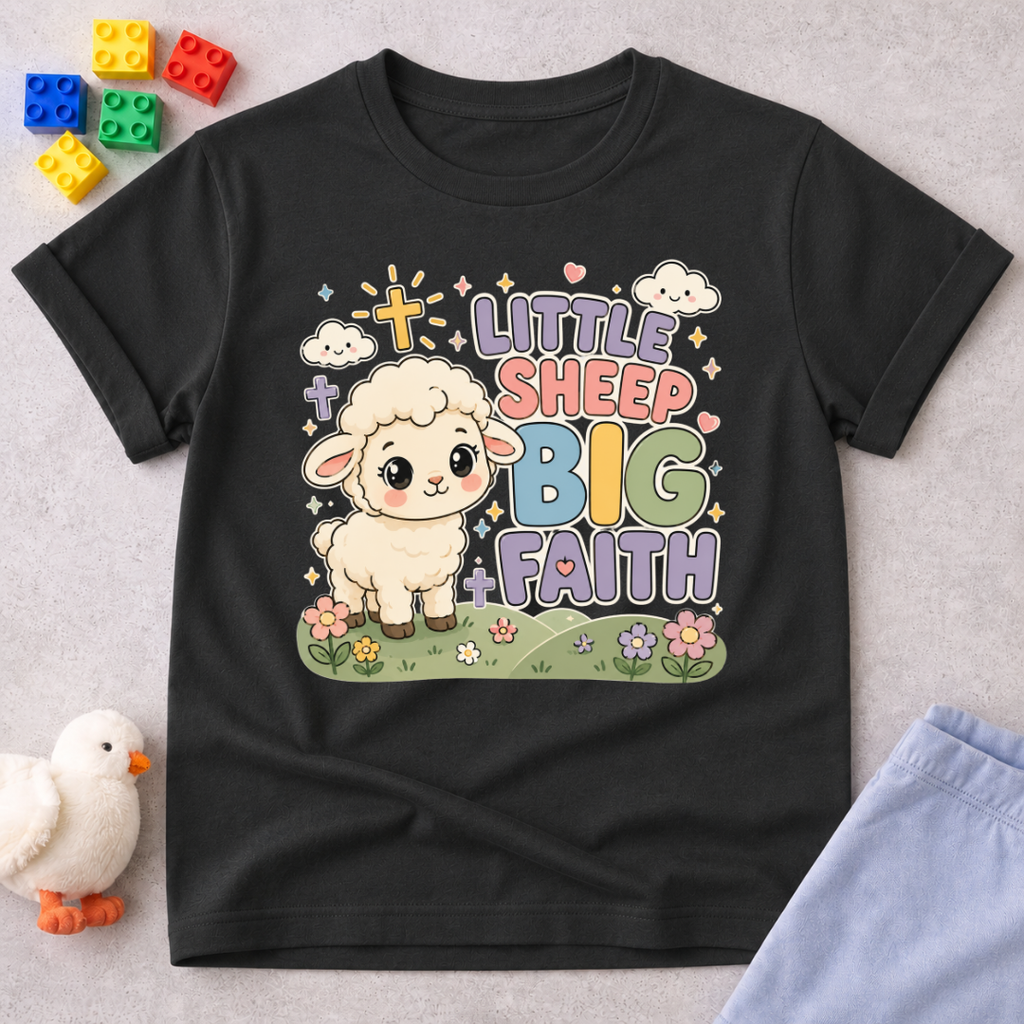 Little Sheep Big Faith Toddler T-shirt