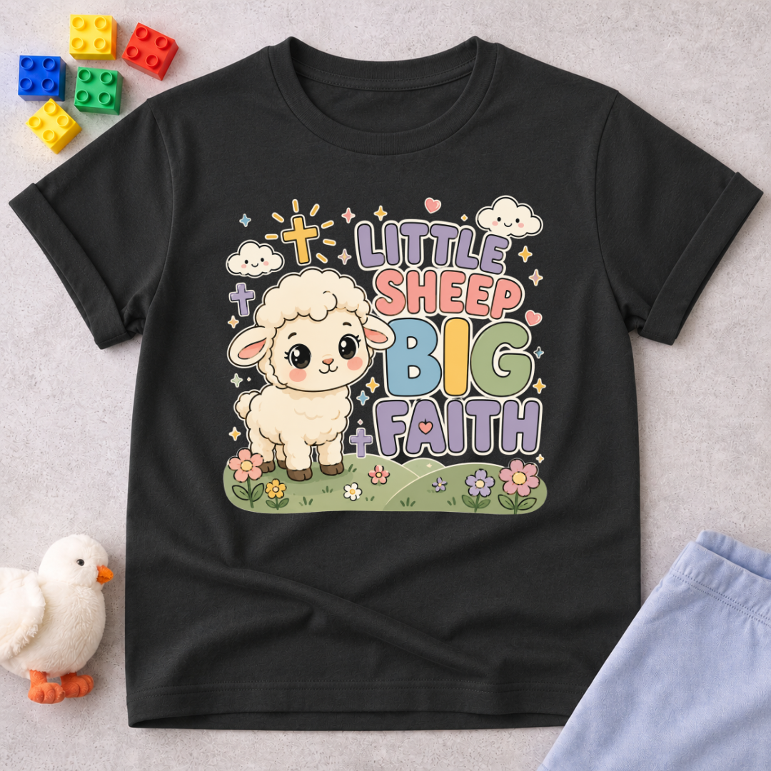 Little Sheep Big Faith Toddler T-shirt