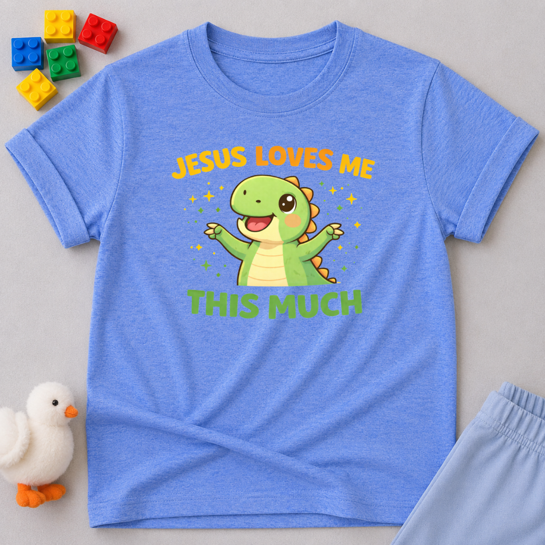 Jesus Loves Me This Much Toddler T-shirt