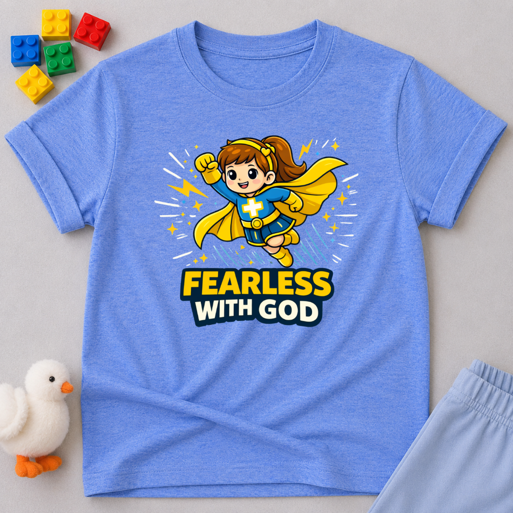 Fearless With God F Toddler T-shirt
