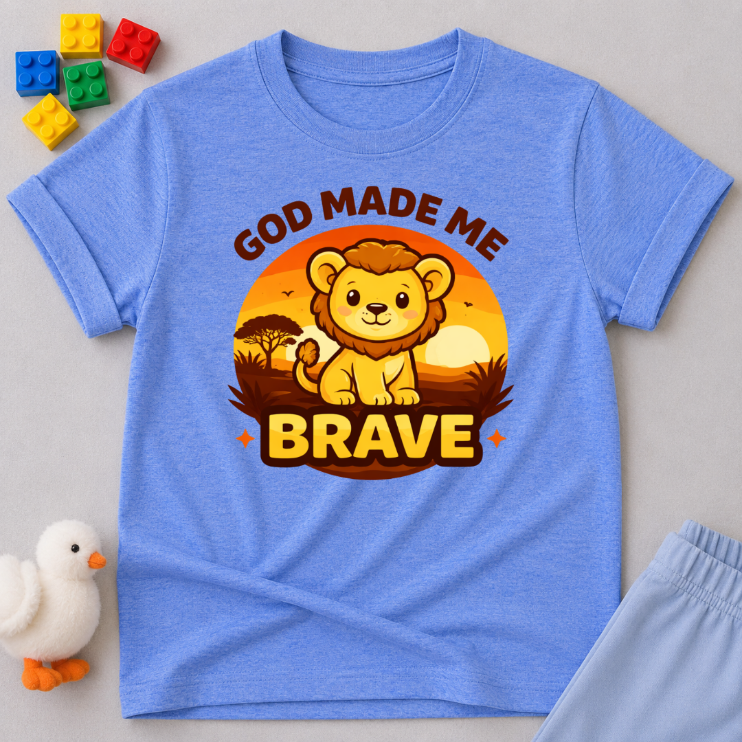 God Made Me Brave Toddler T-shirt
