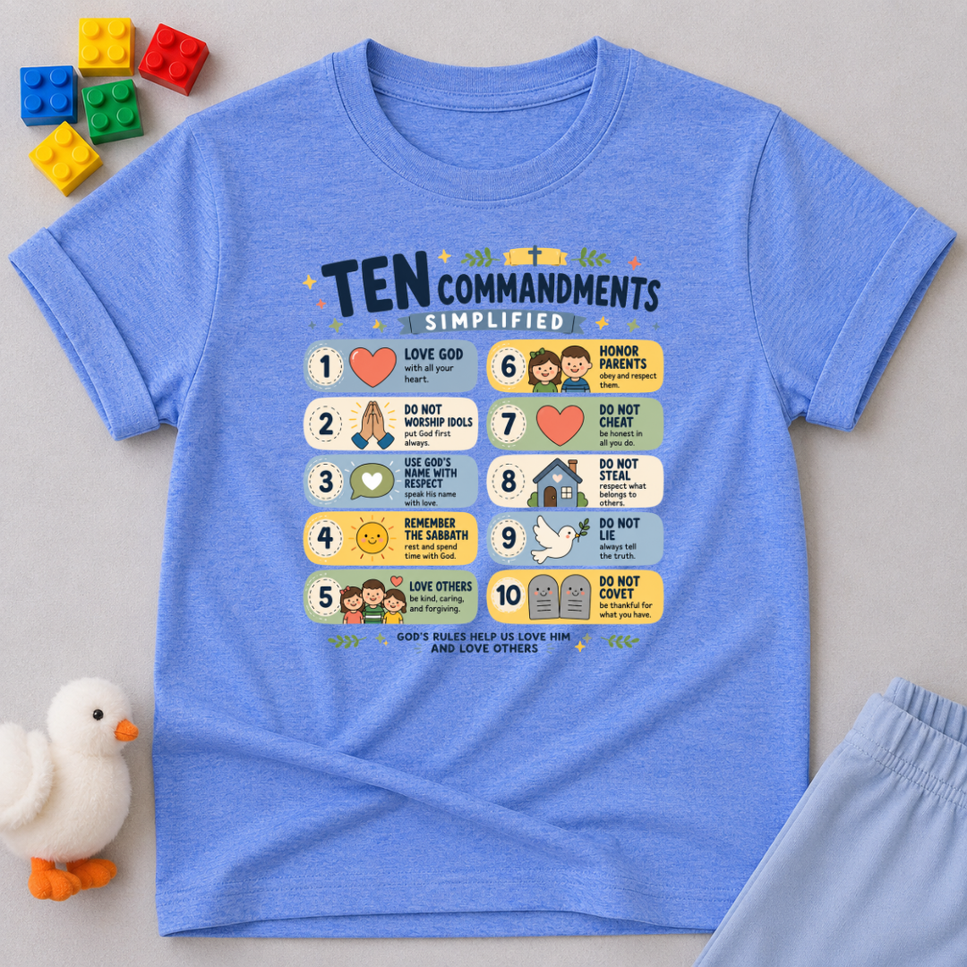 Ten Commandments V2 Toddler T-shirt
