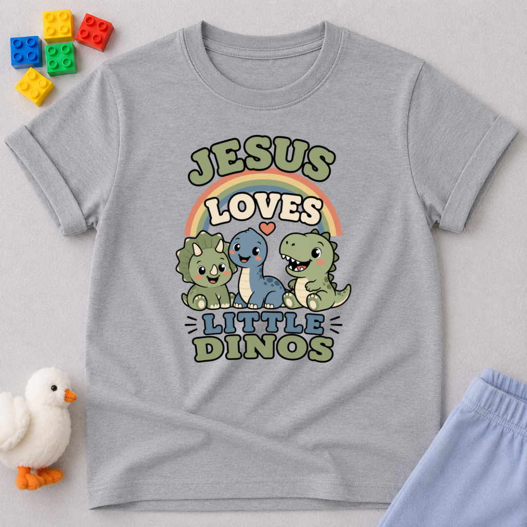 Jesus Loves Little Dinos Toddler T-shirt
