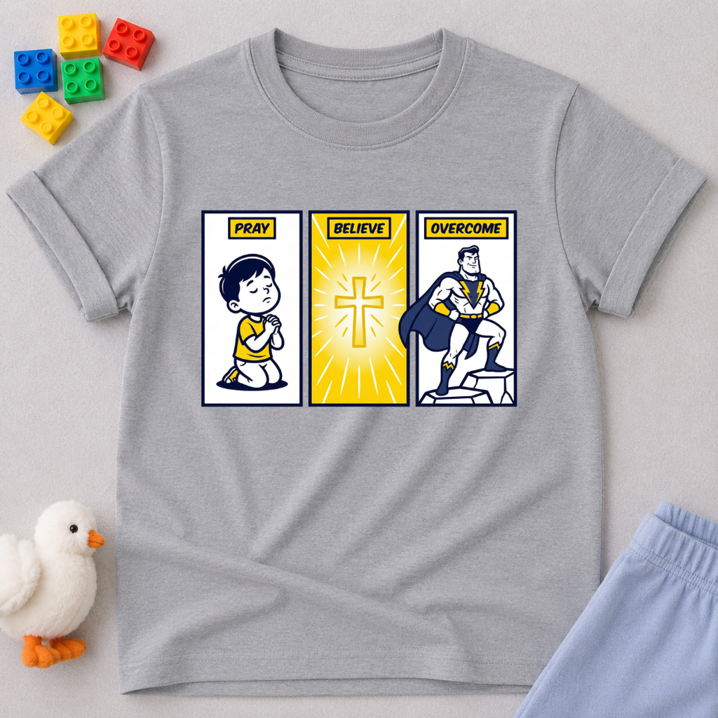 Pray Believe Overcome V1 Toddler T-shirt