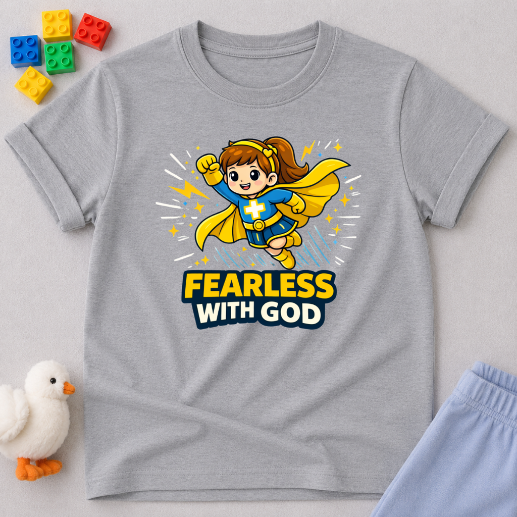 Fearless With God F Toddler T-shirt