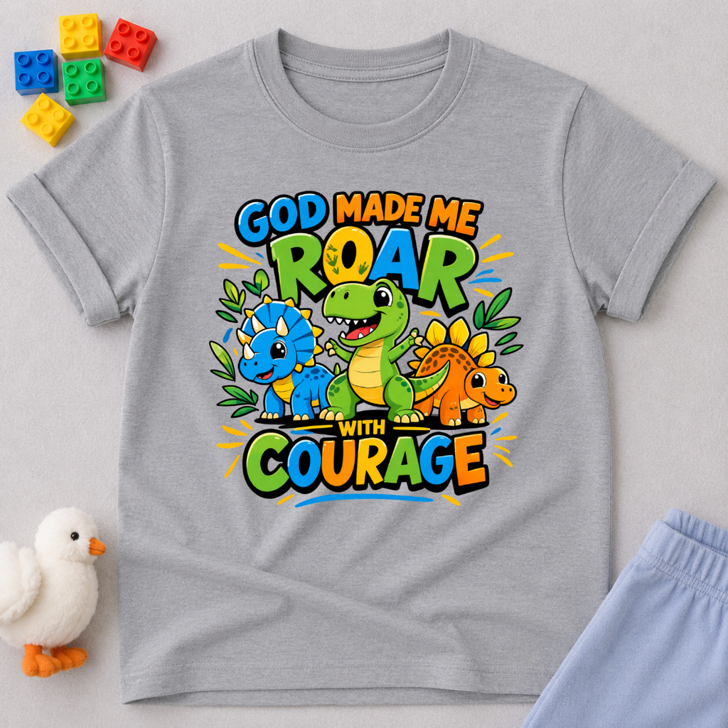 God Made Me Roar Toddler T-shirt