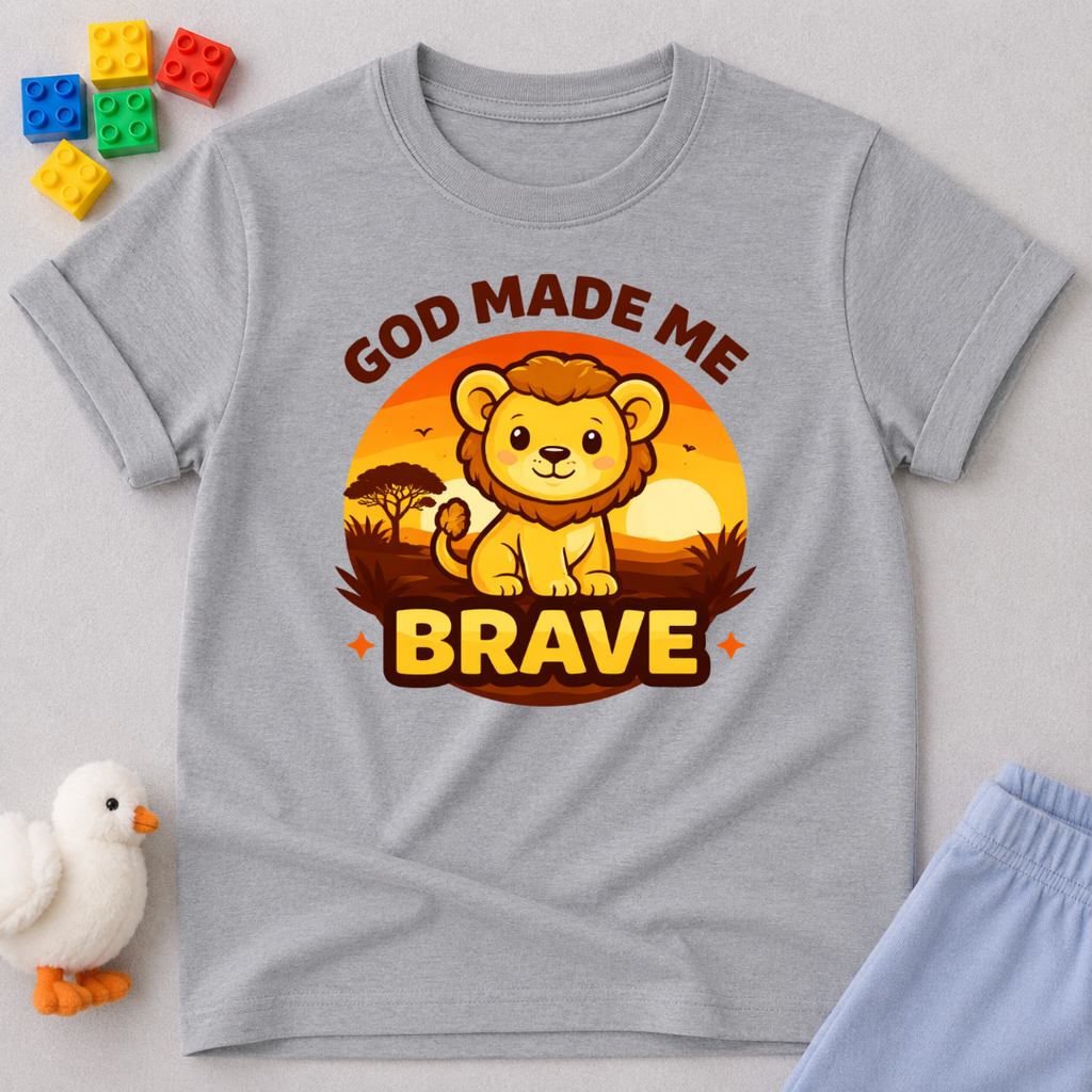 God Made Me Brave Toddler T-shirt