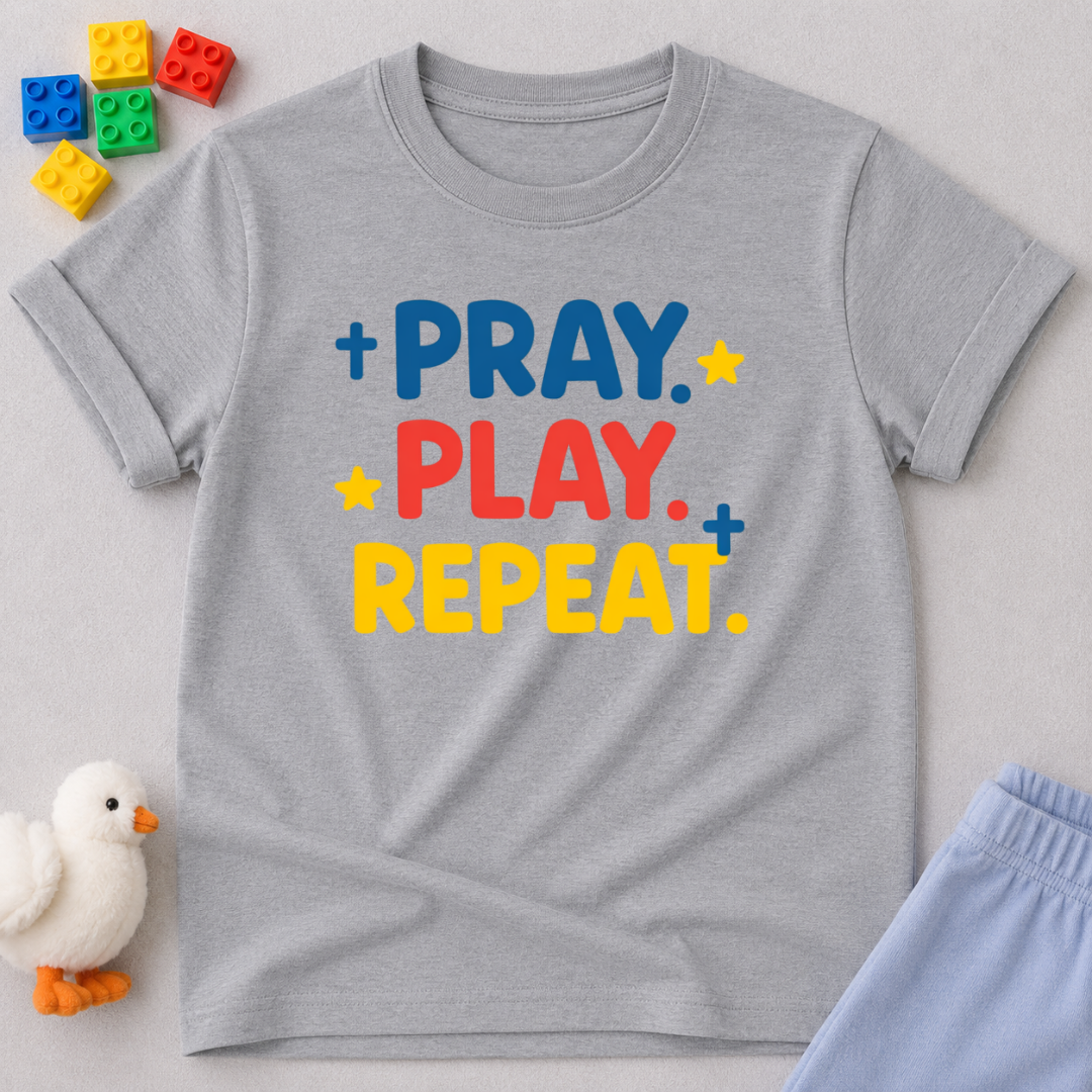 Pray Play Repeat Toddler T-shirt