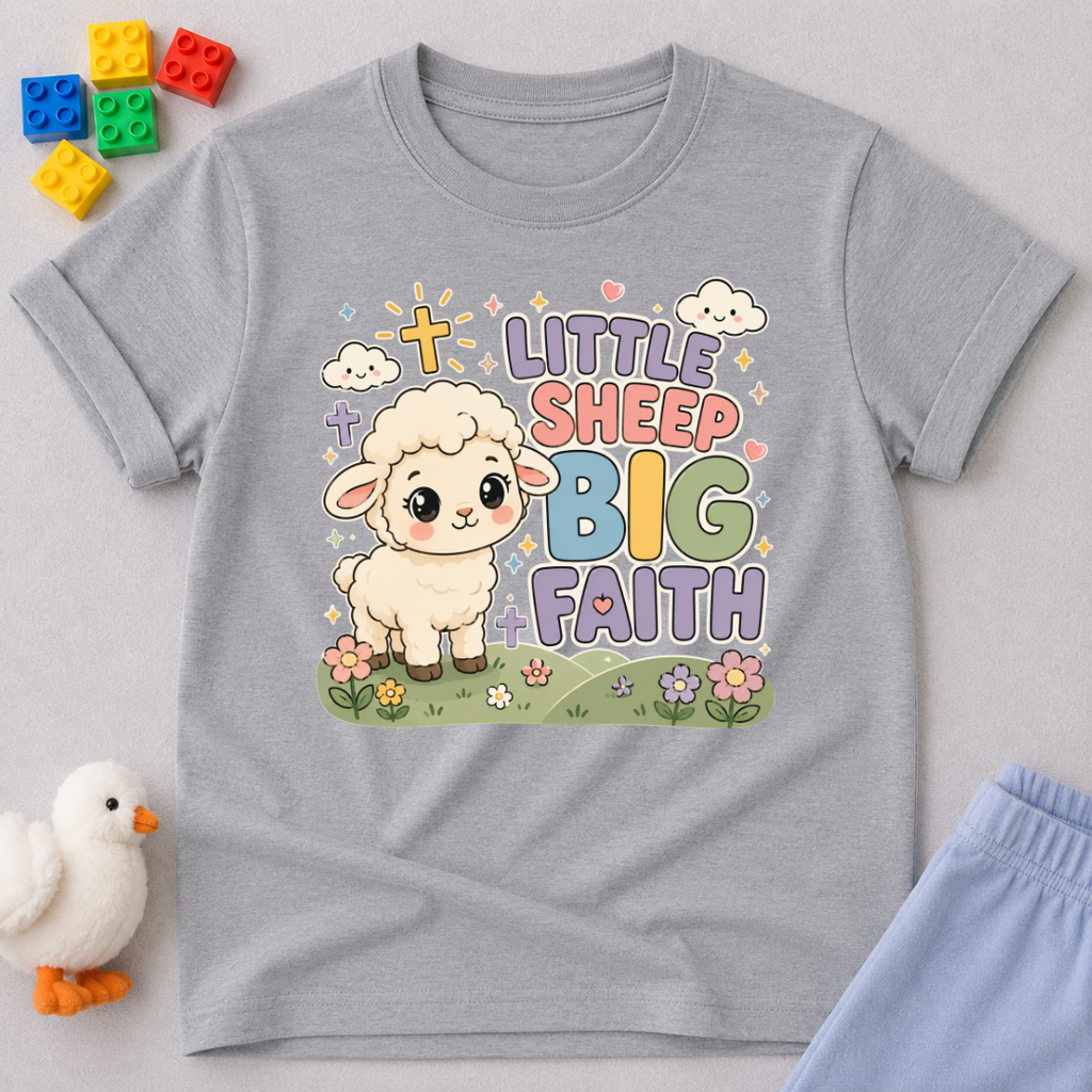 Little Sheep Big Faith Toddler T-shirt