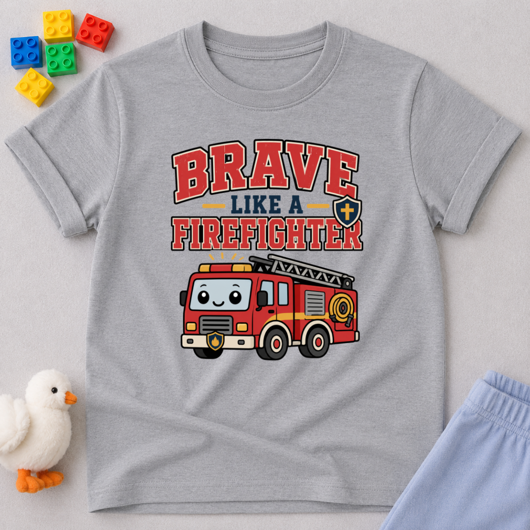 Brave Like A Firefighter Toddler T-shirt