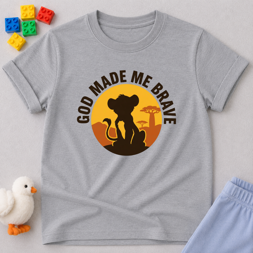 God Made Me Brave Toddler T-shirt