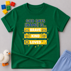 God Says I'm Fearless (B) Toddler T-shirt