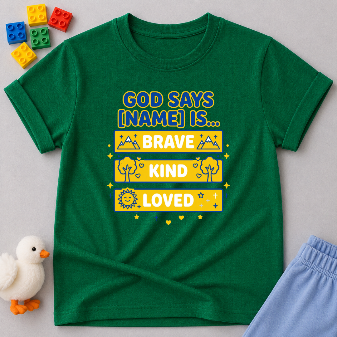God Says I'm Fearless (B) Toddler T-shirt