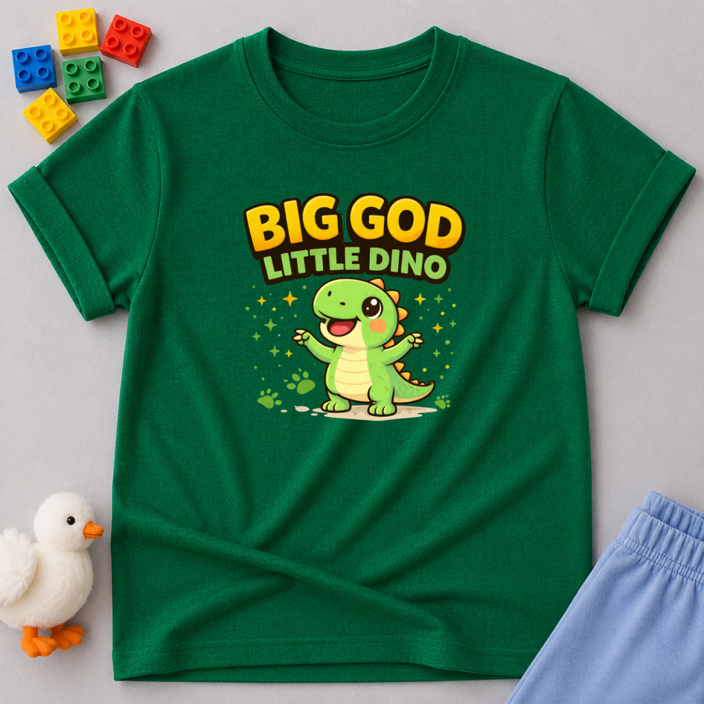 Big God Little Dino Toddler T-shirt