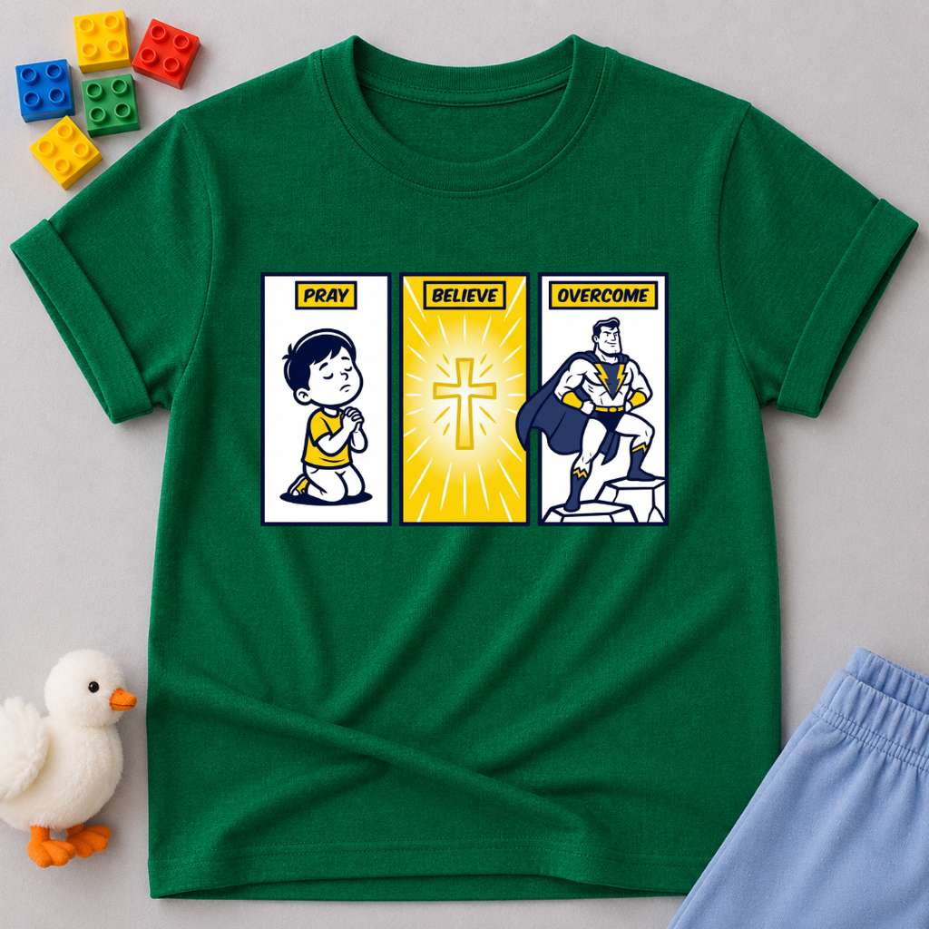 Pray Believe Overcome V1 Toddler T-shirt