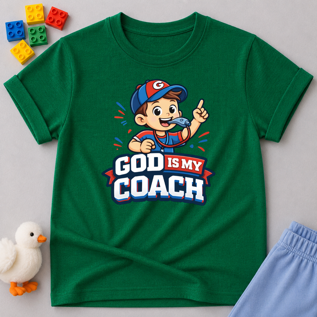 God is My Coach Toddler T-shirt