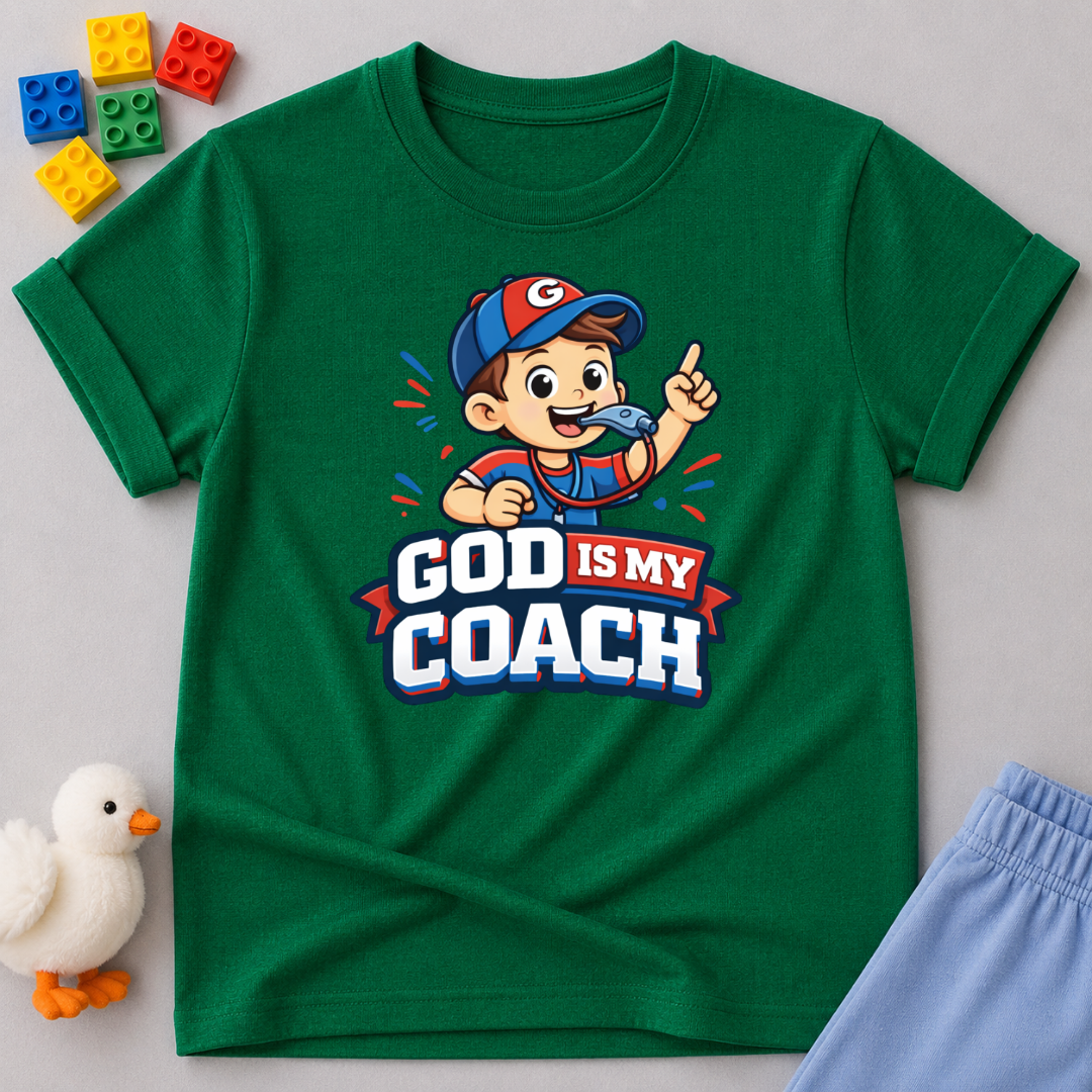 God is My Coach Toddler T-shirt