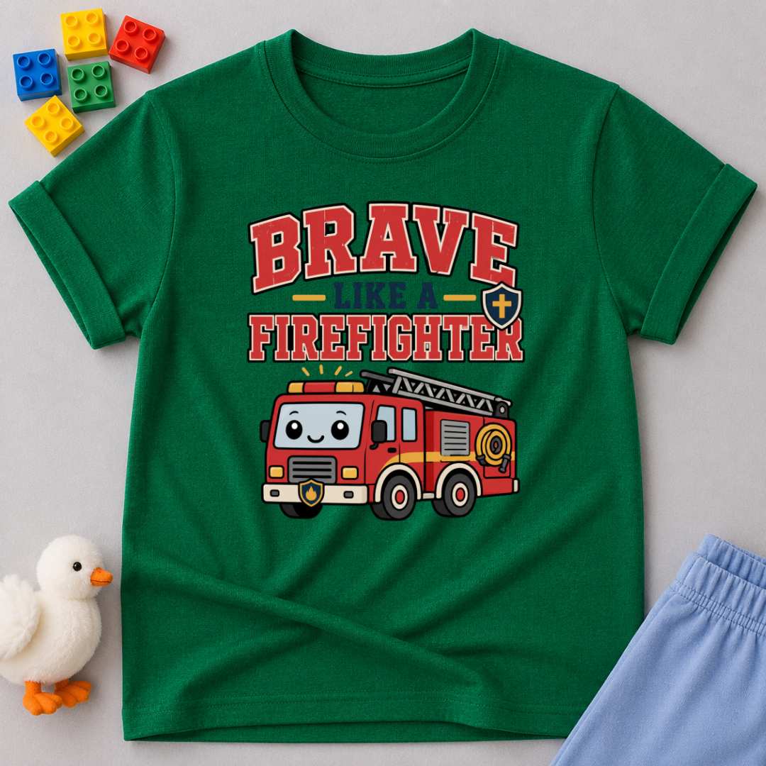 Brave Like A Firefighter Toddler T-shirt