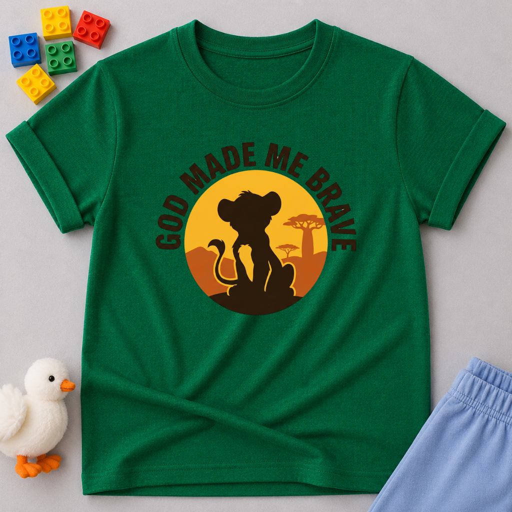 God Made Me Brave Toddler T-shirt