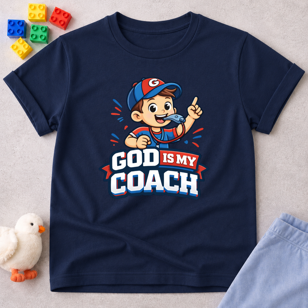 God is My Coach Toddler T-shirt