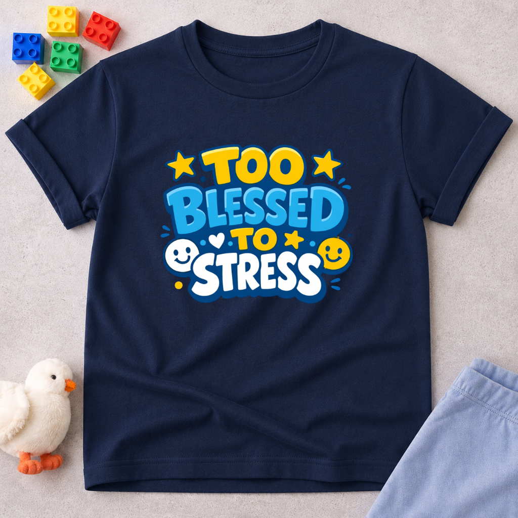 Too Blessed To Stress Toddler T-shirt