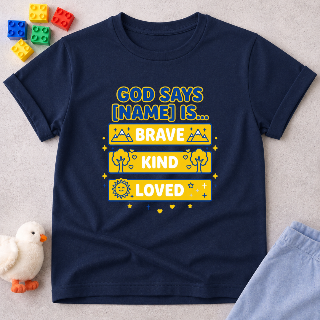 God Says I'm Fearless (B) Toddler T-shirt