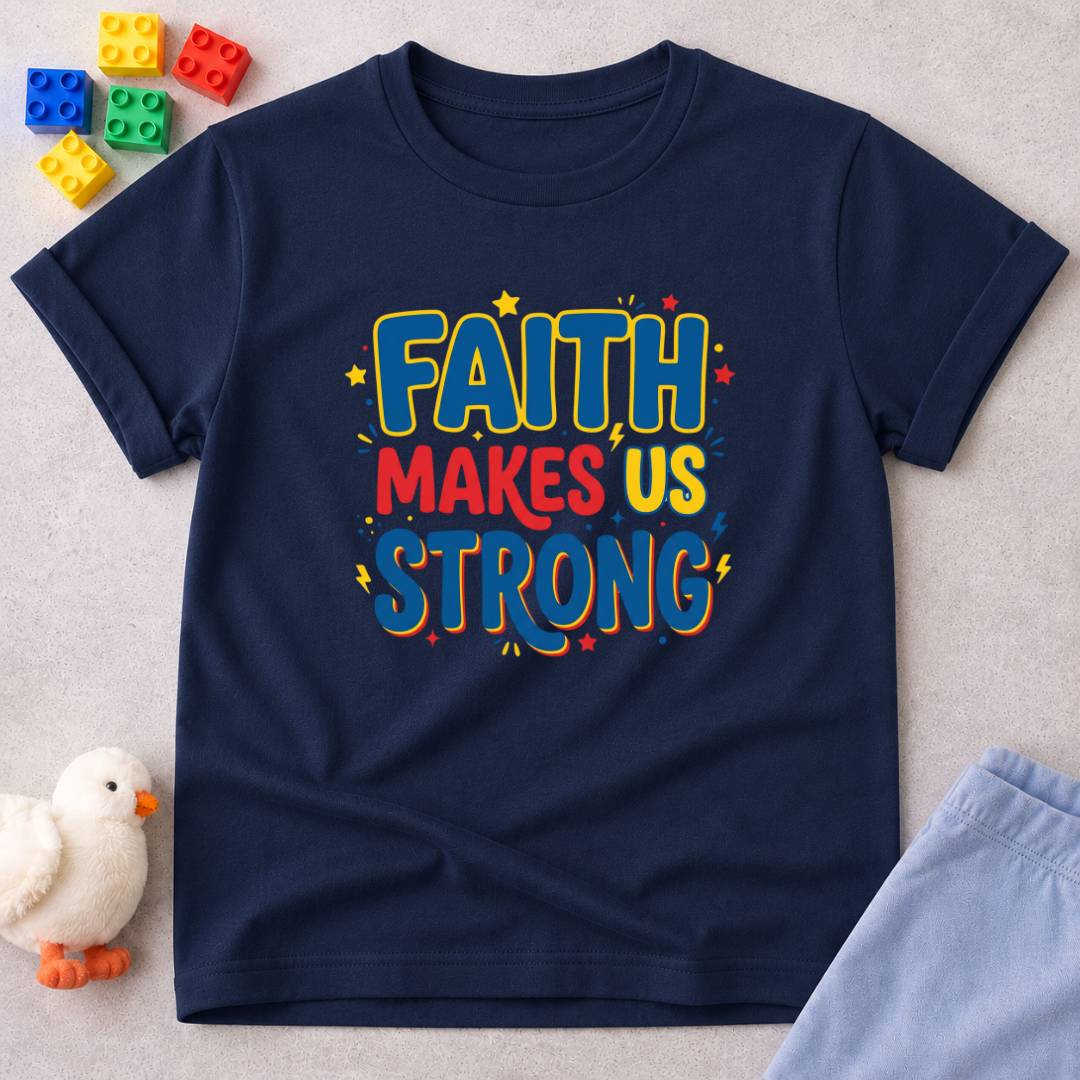 Faith Makes Us Strong Toddler T-shirt