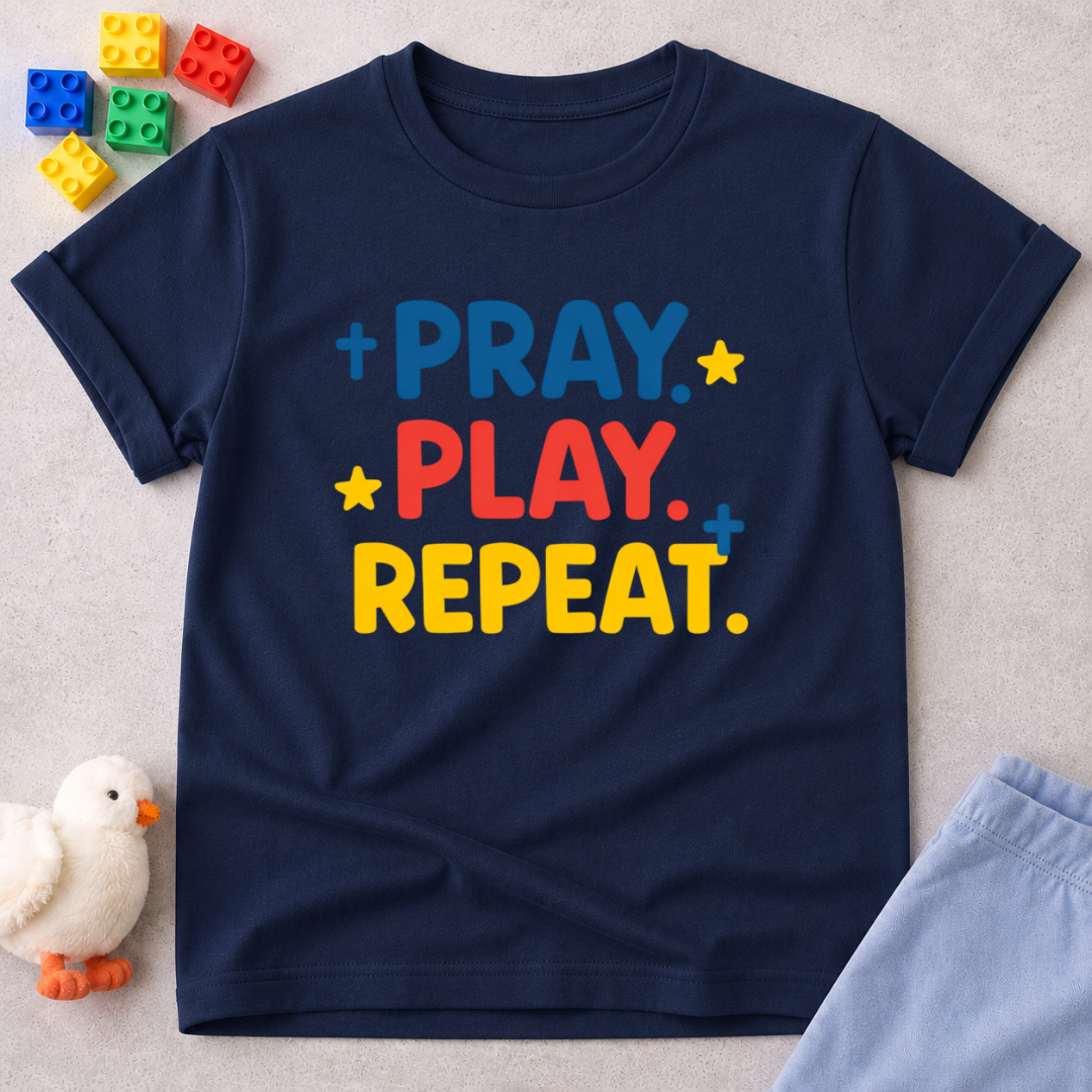 Pray Play Repeat Toddler T-shirt