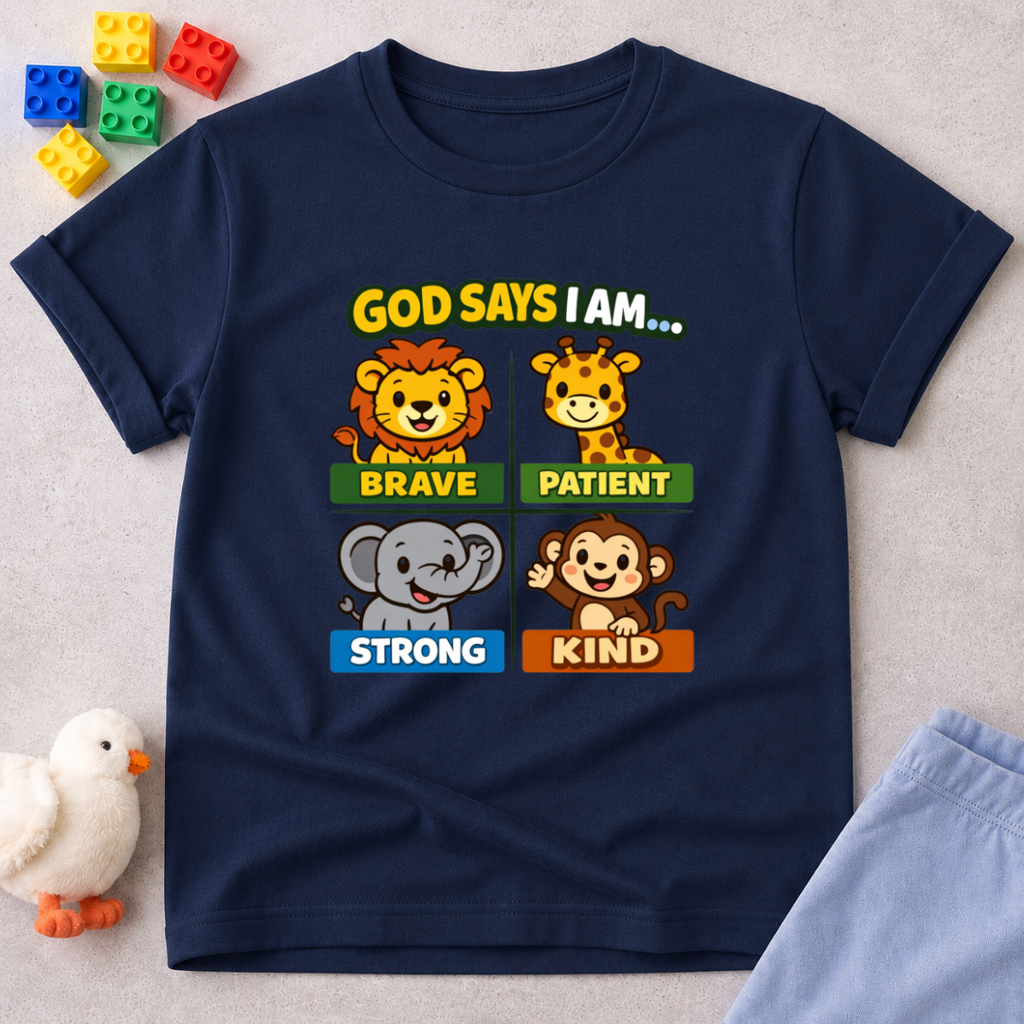 God Says I Am Brave Toddler T-shirt