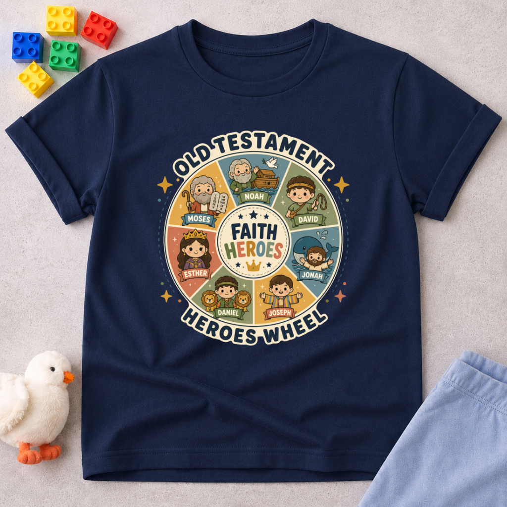 Old Testaments Heroes Wheel Toddler T-shirt