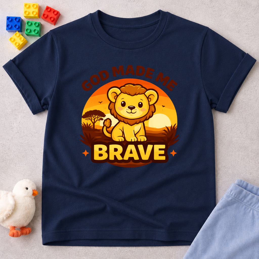 God Made Me Brave Toddler T-shirt