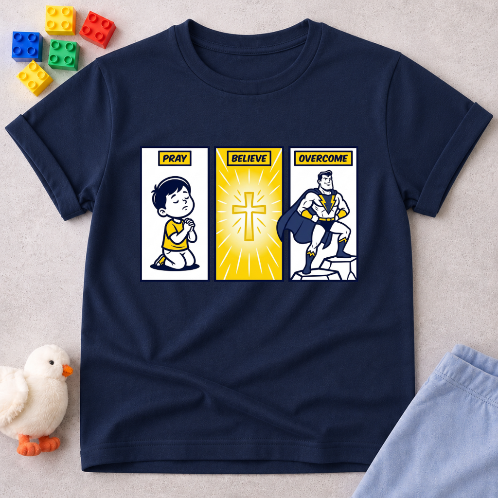 Pray Believe Overcome V1 Toddler T-shirt