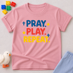 Pray Play Repeat Toddler T-shirt