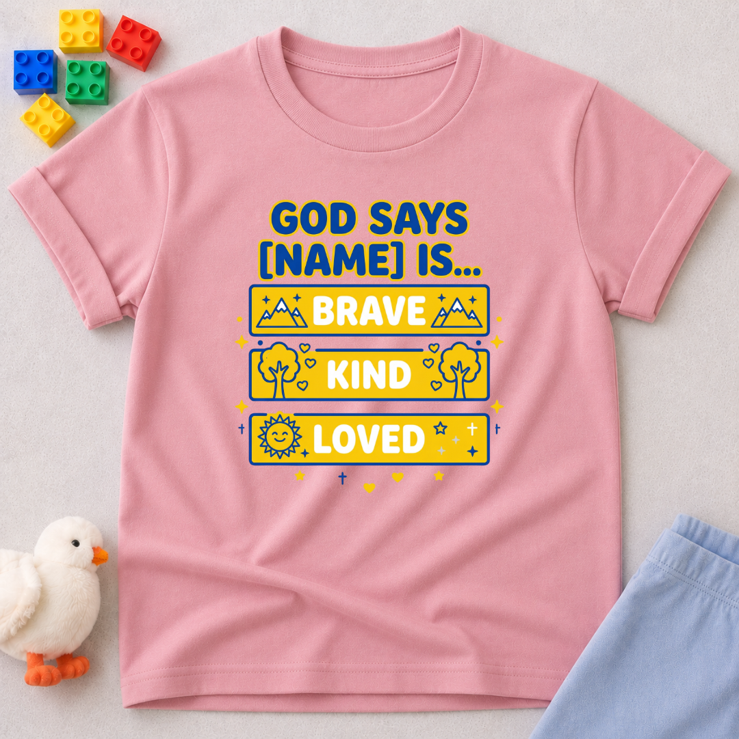 God Says I'm Fearless (B) Toddler T-shirt