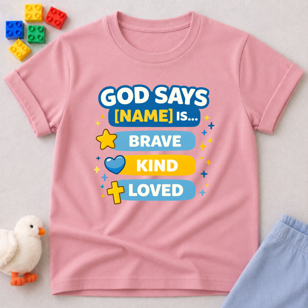 God Says I'm Loved Toddler T-shirt