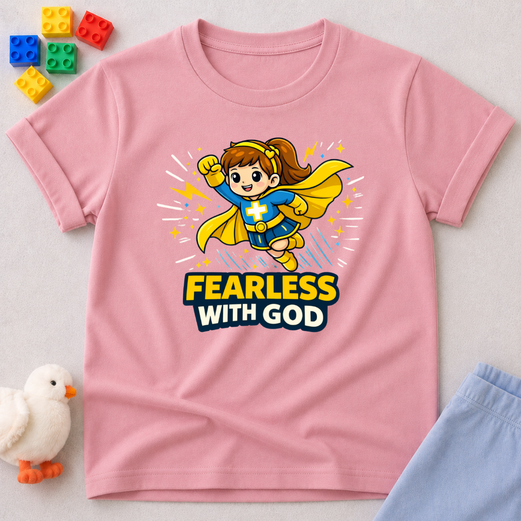 Fearless With God F Toddler T-shirt