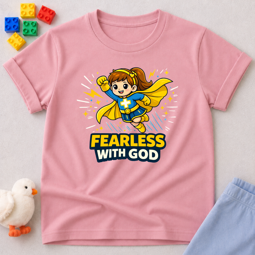 Fearless With God F Toddler T-shirt