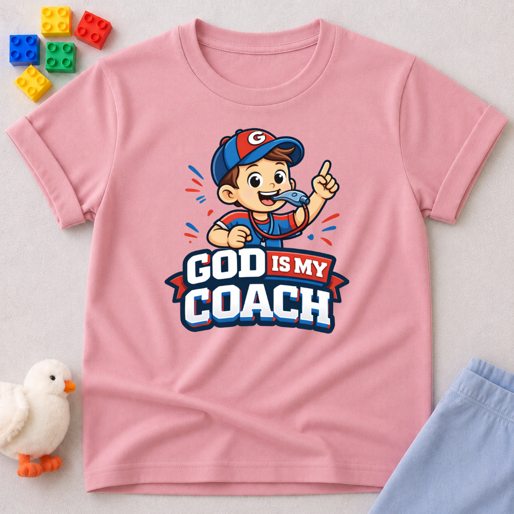 God is My Coach Toddler T-shirt